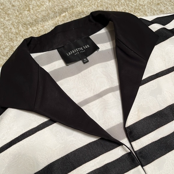 Lafayette 148 Floral Stripe Blazer - Picture 3 of 11